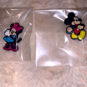 Minnie and Mickey Croc Charms